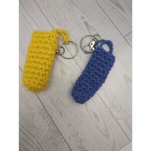 Handmade lipstick/chap stick holder keychain